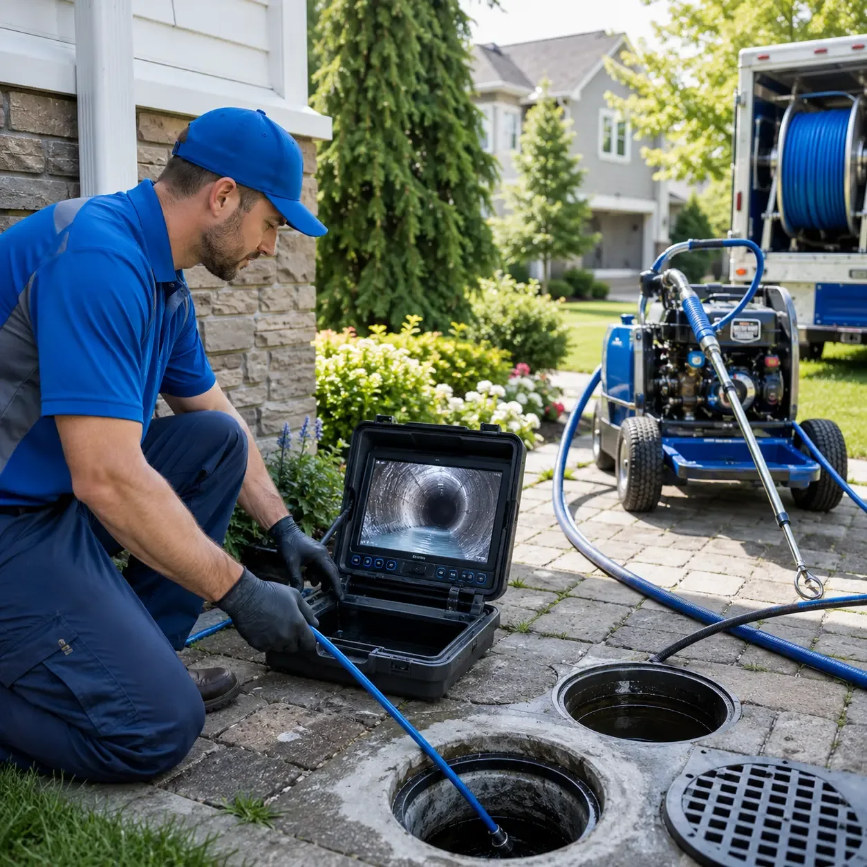 Outdoor drain cleaning professionals serving Paris, MS